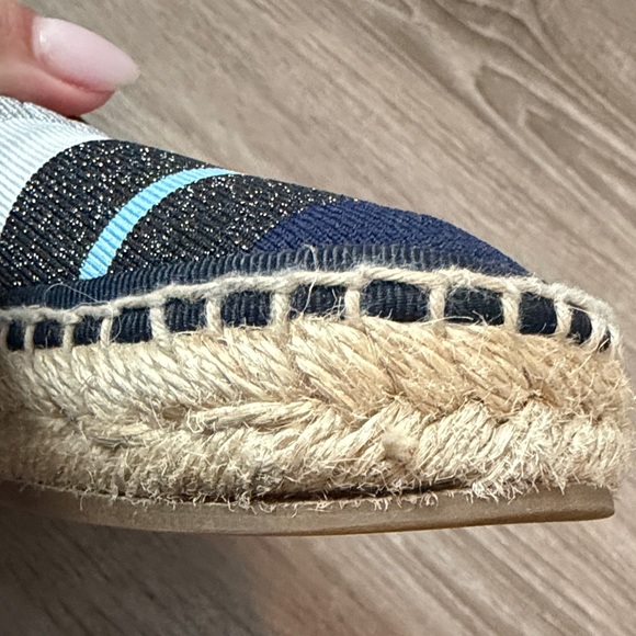 Fendi Striped Navy and White Espadrilles - Picture 10 of 10